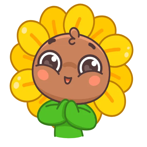 🤩 Эмодзи «Sunflower» для Telegram