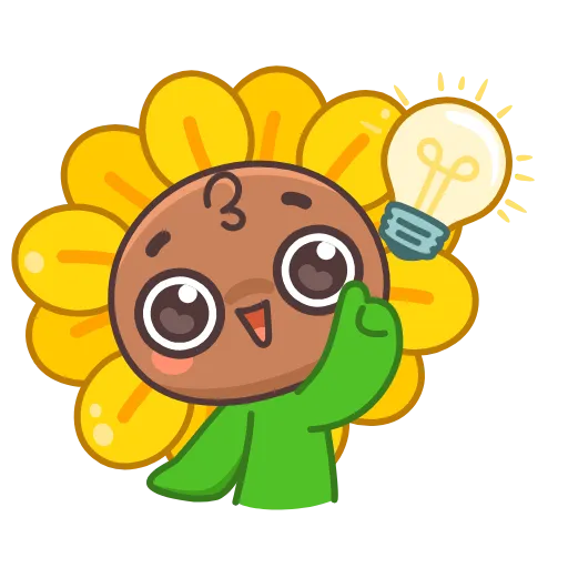 💡 Эмодзи «Sunflower» для Telegram