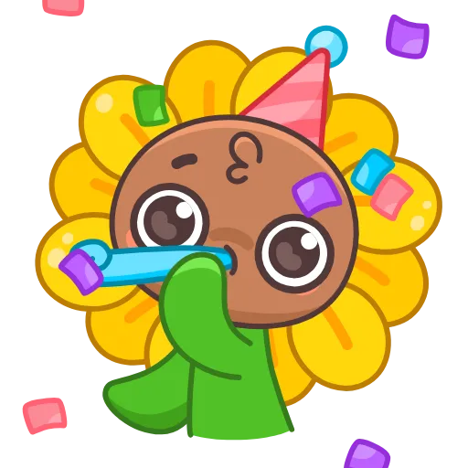 🥳 Эмодзи «Sunflower» для Telegram