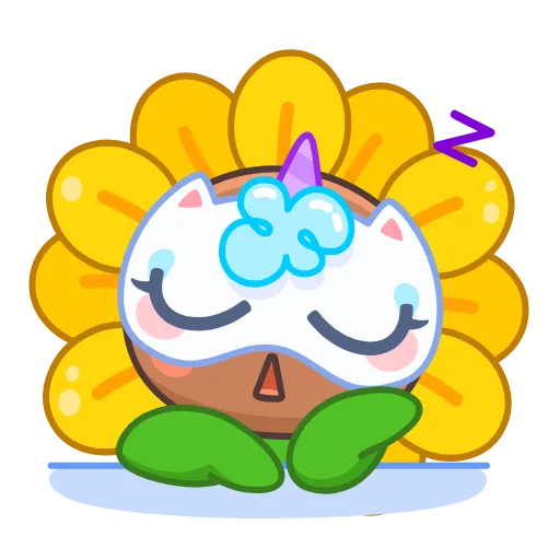 😴 Эмодзи «Sunflower» для Telegram