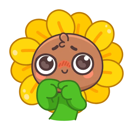 🥺 Эмодзи «Sunflower» для Telegram