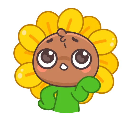 😖 Эмодзи «Sunflower» для Telegram