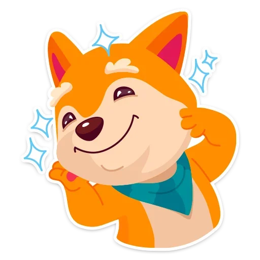 Стикерпак Пёсик Санни для Telegram — скачать