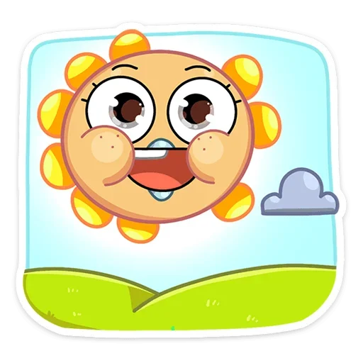 🌞 Стикер «Санни» для Telegram