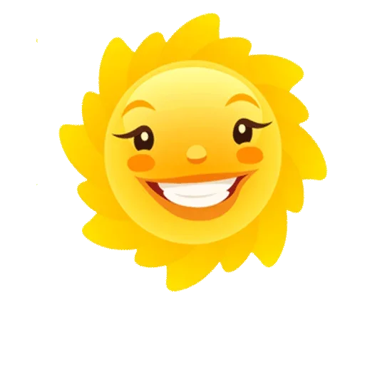 Стикерпак Sun для Telegram — скачать