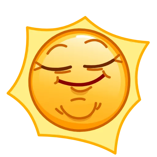 Стикерпак Sun Emoji для Telegram