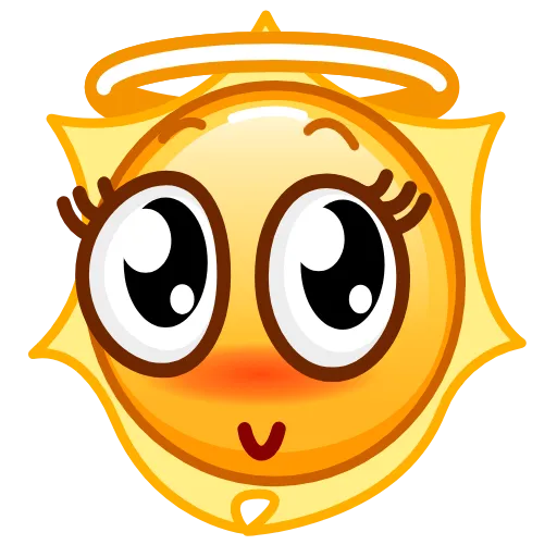 😇 Стикер «Sun Emoji» для Telegram