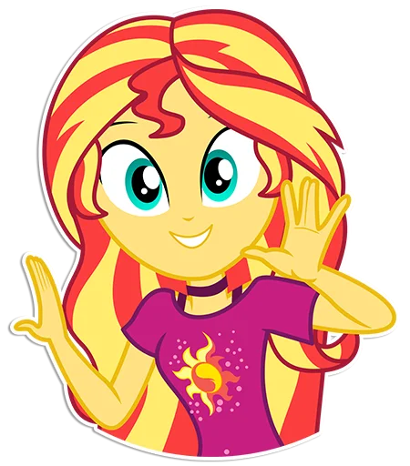 Стикерпак Sunset Shimmer [EG] для Telegram — скачать