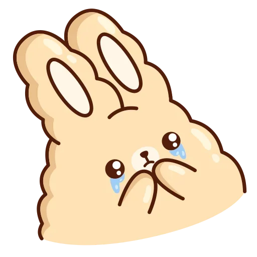 😥 Стикер «Кролик Супчик» для Telegram