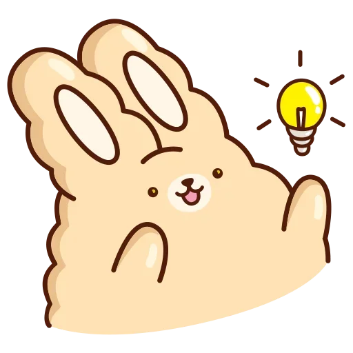 💡 Стикер «Кролик Супчик» для Telegram