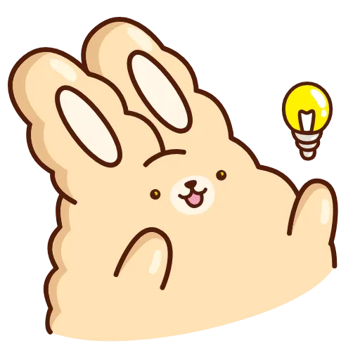 💡 Стикер «Кролик Супчик» для Telegram