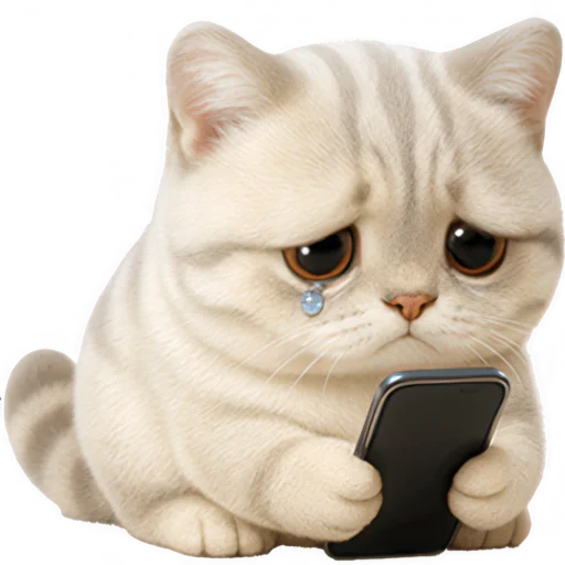 📱 Стикер «Супер милый кот» для Telegram
