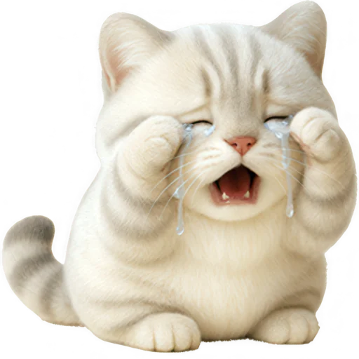 😭 Стикер «Супер милый кот» для Telegram