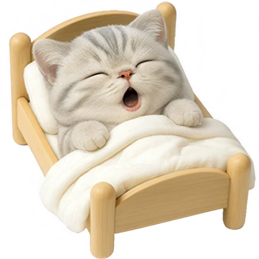 😴 Стикер «Супер милый кот» для Telegram