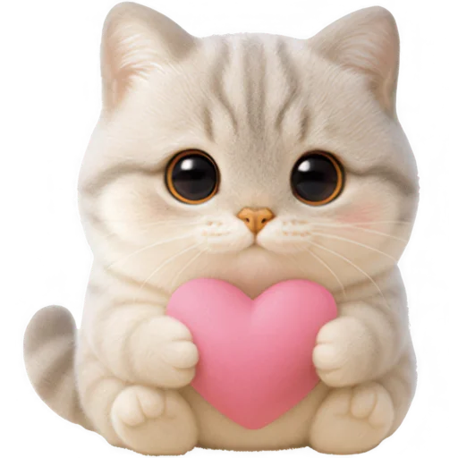 ❤️ Стикер «Супер милый кот» для Telegram
