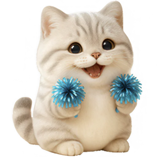 ✊ Стикер «Супер милый кот» для Telegram