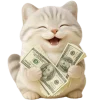 🤑 Эмодзи «Супер милый кот» для Telegram