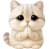 😭 Эмодзи «Супер милый кот» для Telegram