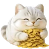 🤑 Эмодзи «Супер милый кот» для Telegram