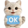 👌 Эмодзи «Супер милый кот» для Telegram