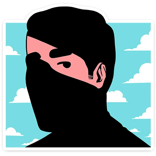 🙆 Стикер «Супергерои носят усы» для Telegram