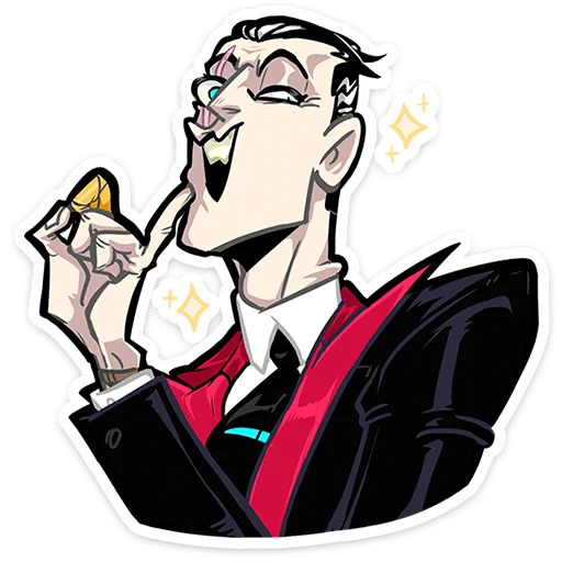 😈 Стикер «Суперзлодей» для Telegram