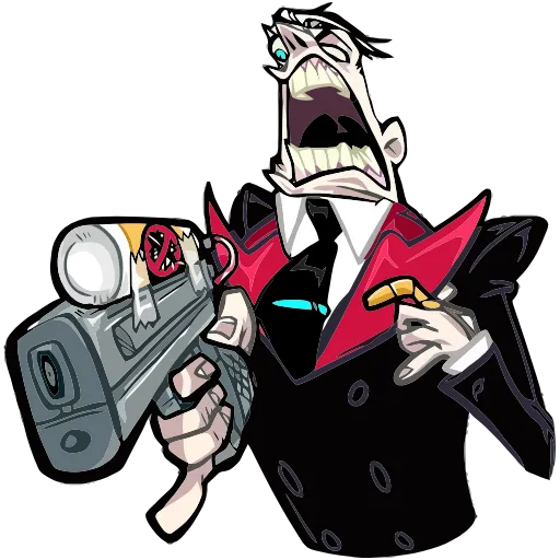 🔫 Эмодзи «Суперзлодей» для Telegram
