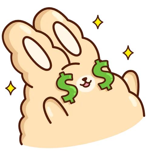 🤑 Эмодзи «Кролик Супчик» для Telegram