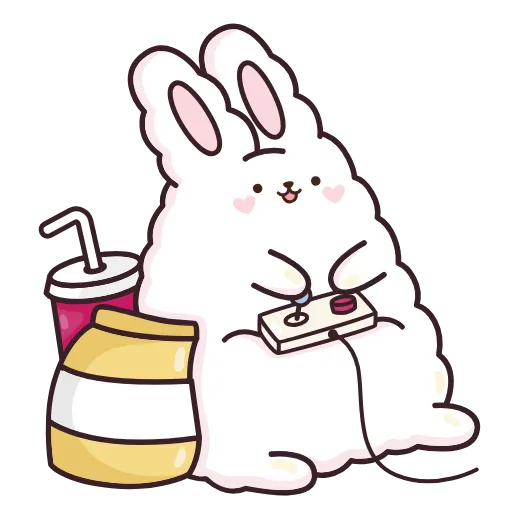 🎮 Эмодзи «Кролик Супчик» для Telegram
