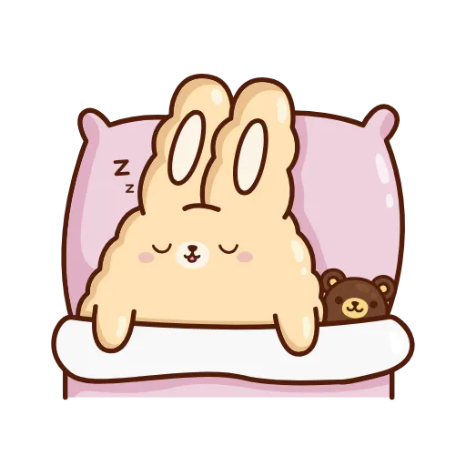 💤 Эмодзи «Кролик Супчик» для Telegram