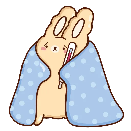 🤒 Эмодзи «Кролик Супчик» для Telegram