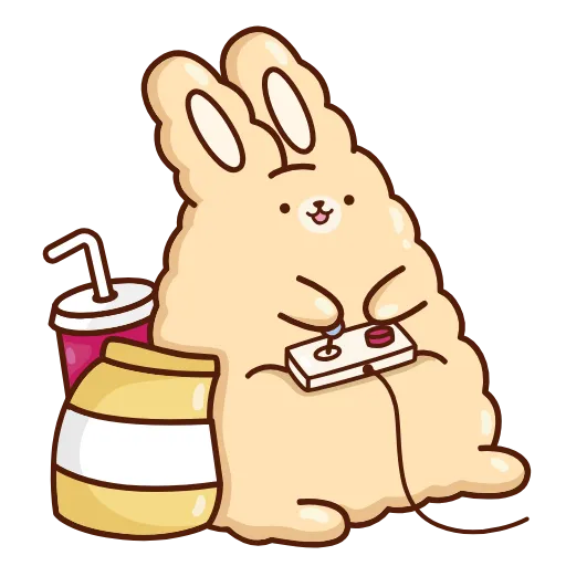 🎮 Эмодзи «Кролик Супчик» для Telegram