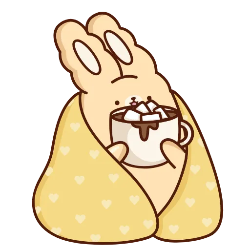 ☕ Эмодзи «Кролик Супчик» для Telegram