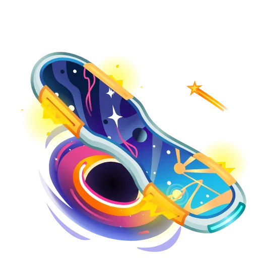 🎁 Эмодзи «Surge Board - эмодзи из новых тг подарков с доской для сёрфа» для Telegram