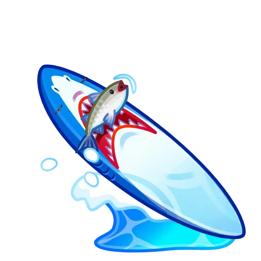 🎁 Эмодзи «Surge Board - эмодзи из новых тг подарков с доской для сёрфа» для Telegram