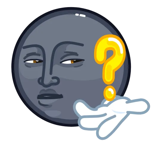 ❓ Стикер «Questions» для Telegram