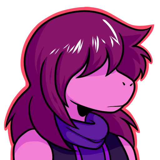 Стикерпак Susie_Deltarune для Telegram — скачать
