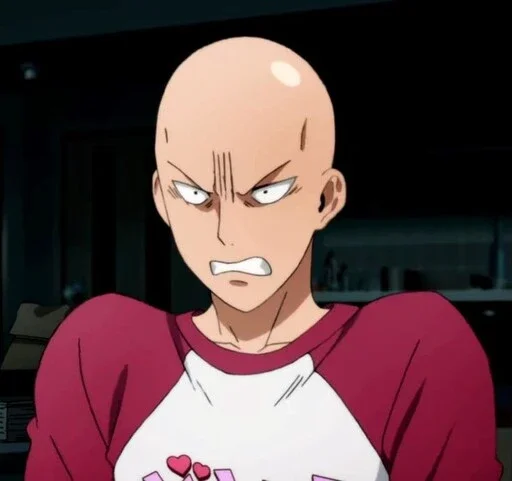 😡 Стикер «One Punch Man Saitama» для Telegram