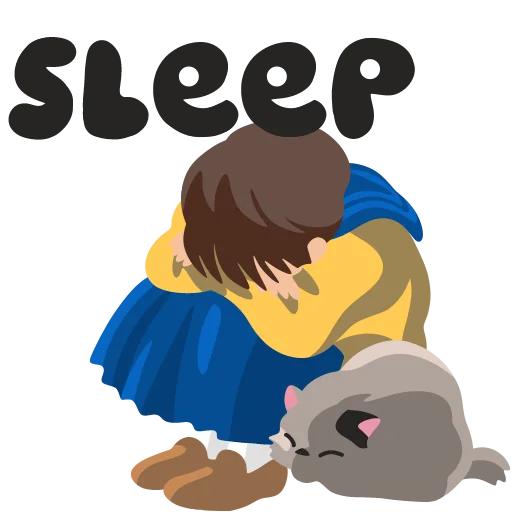 💤 Стикер «сутадзио дзибури» для Telegram