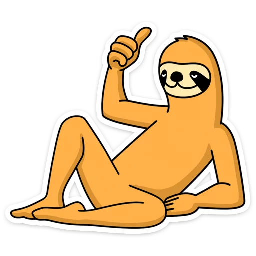 👍 Стикер «Free From Cares» для Telegram