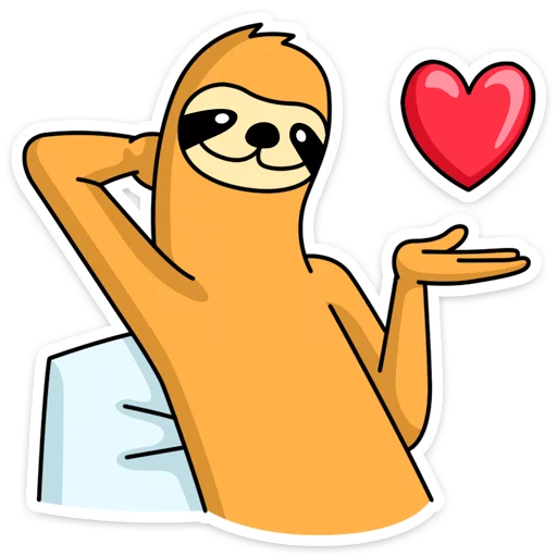 😘 Стикер «Free From Cares» для Telegram