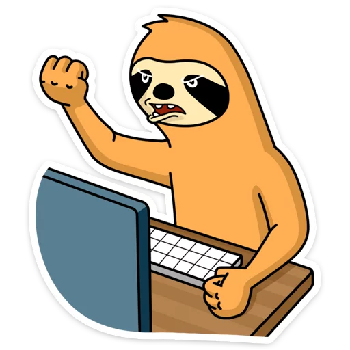 👊 Стикер «Free From Cares» для Telegram