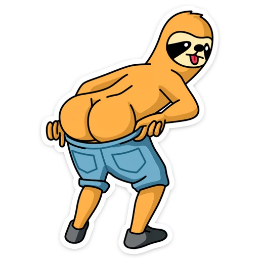 😝 Стикер «Free From Cares» для Telegram