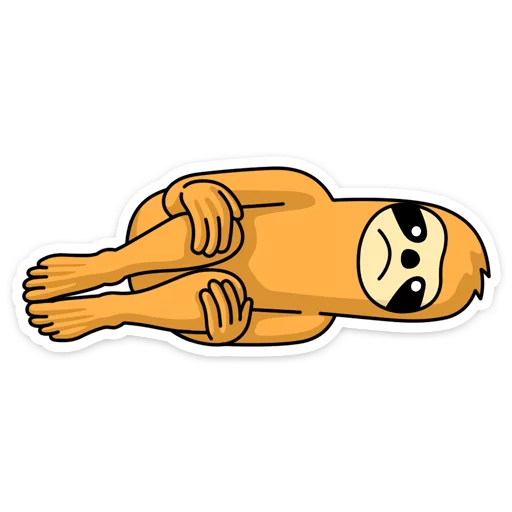 😣 Стикер «Free From Cares» для Telegram