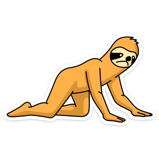 😪 Стикер «Free From Cares» для Telegram