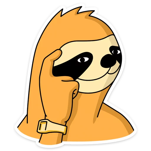 🤔 Стикер «Free From Cares» для Telegram