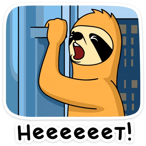 😱 Стикер «Free From Cares» для Telegram