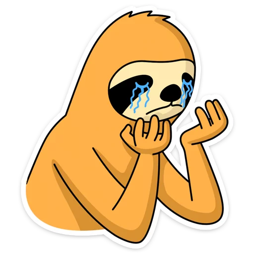 😭 Стикер «Free From Cares» для Telegram