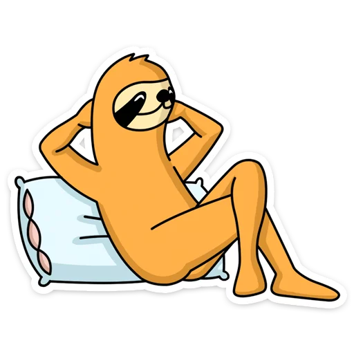 😎 Стикер «Free From Cares» для Telegram