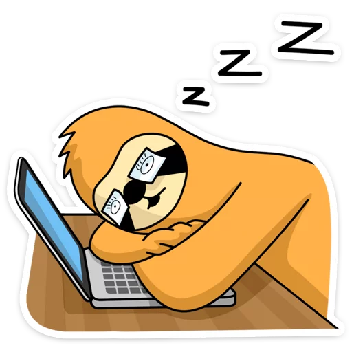 😴 Стикер «Free From Cares» для Telegram